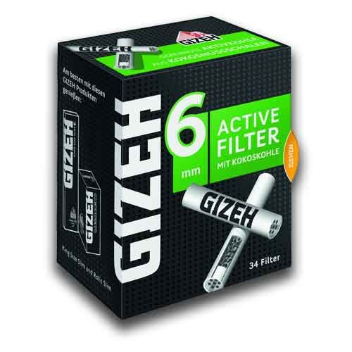 Gizeh active Filter konisch 6mm  10 Stück - 42-o Online Headshop